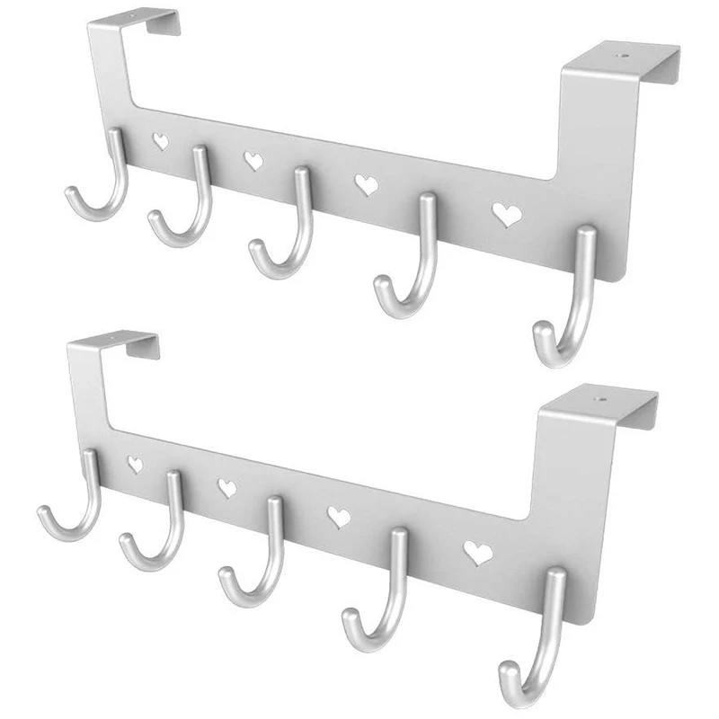 

2 Packs, Hooks on the Hooks on the Door Hooks, No Nails, No Wall Hanging Clothes, Coat Hooks, on the Hook Hangers, Clothes Hooks