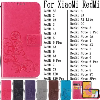 

Sunjolly PU Leather Case for Xiaomi Redmi Note 8 Pro 8T 7 6 5 Pro 2 3 4 4X GO 8A 5 Plus Wallet Stand Flip Phone Case Cover coque