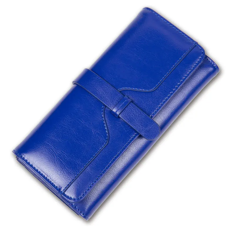 Dark Blue Модный женский кошелек женский длинный зажим для денег - Цвет: Dark Blue