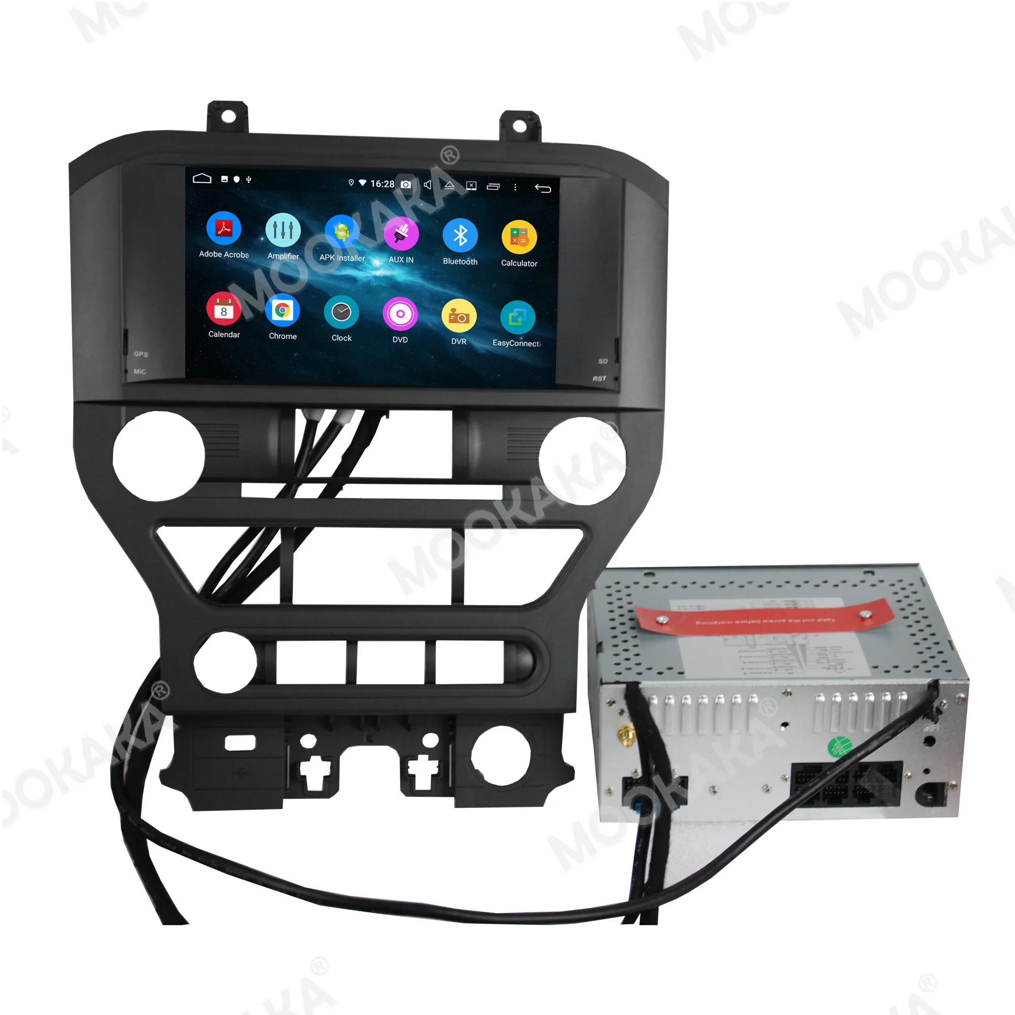 Carplay Android 10 Car GPS Navigation For Ford Mustang 2015+ Autostereo headunit Multimedia player Car radio tape recorder GT500