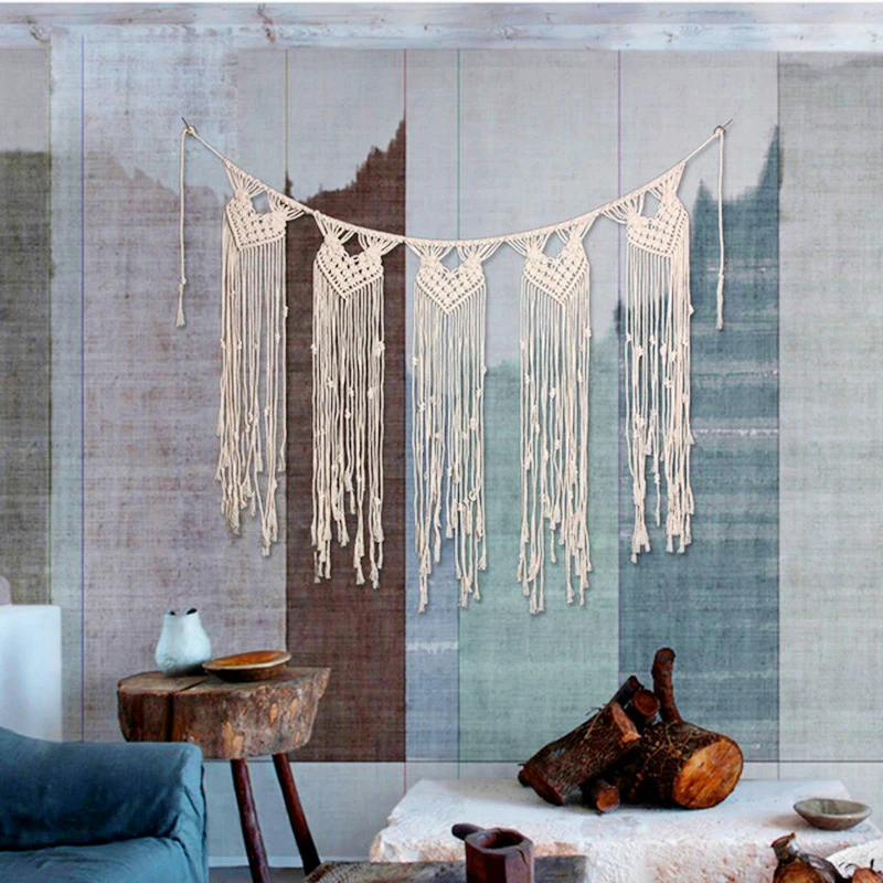 Bohemian Macrame Wall Hanging Tapestry Door Chic Wall Home Dorm Room Decor Bohemian Macrame Wall Hanging Tapestry Door Chic Wall Home Dorm Room Decor