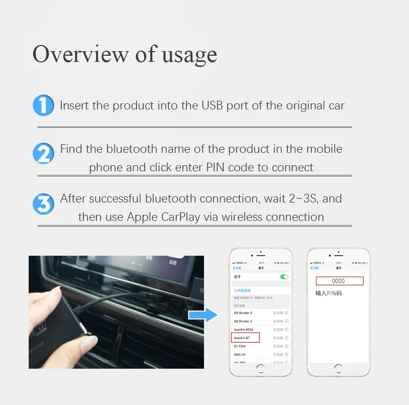 Carlinkit беспроводной смарт-Ссылка для Apple CarPlay ключ для Android навигационный плеер USB Carplay палка с Android автомобиль