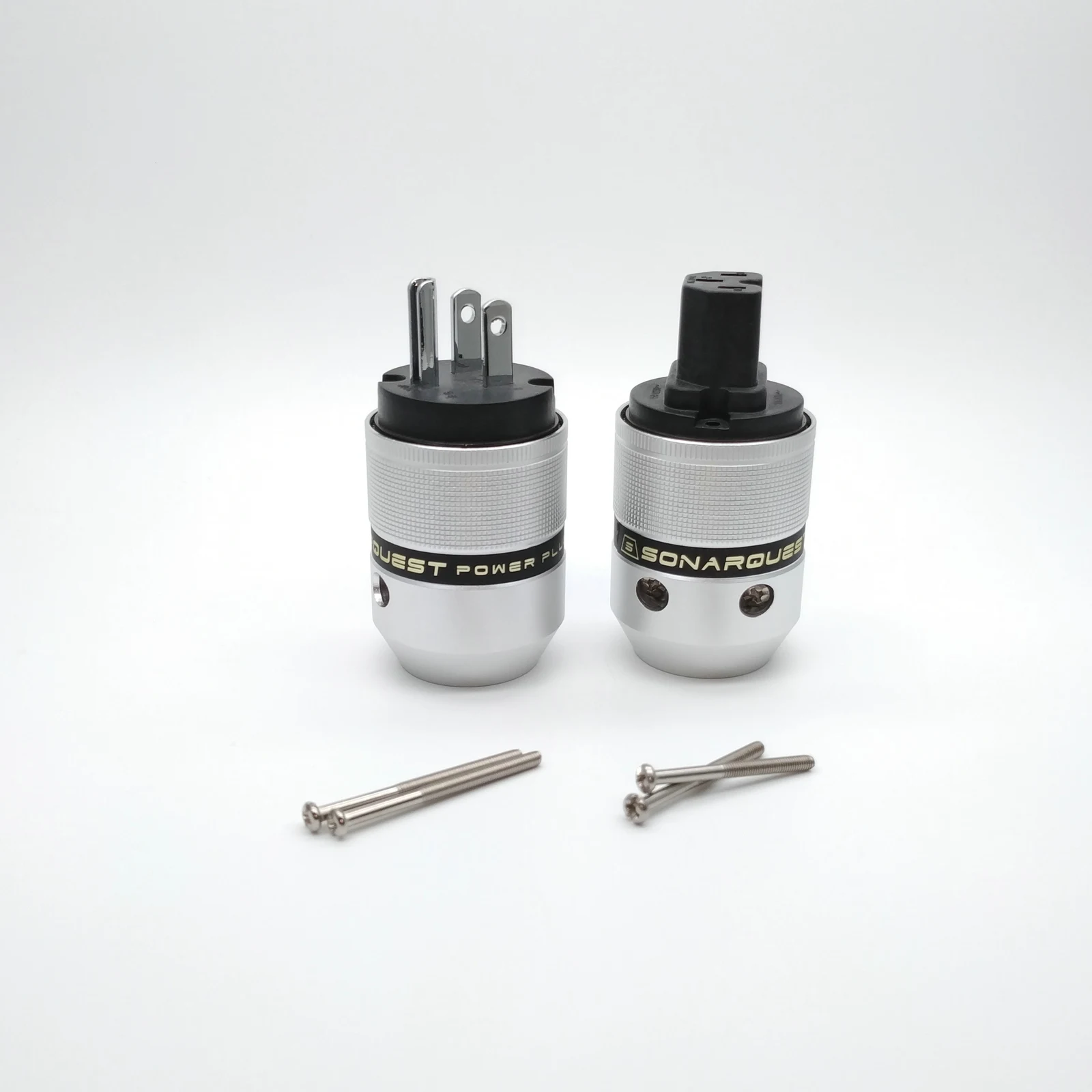 SONARQUEST Алюминий сплав P25-P(B) C25-P(B) High End родием нам Мощность Plug& IEC разъем для Hi-Fi аудиоусилитель