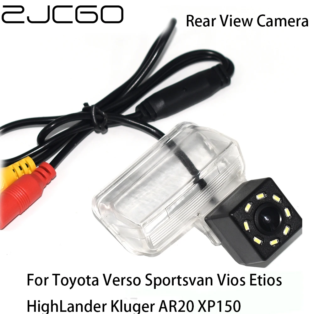 

ZJCGO HD CCD Car Rear View Reverse Back Up Parking Camera for Toyota Verso Sportsvan Vios Etios HighLander Kluger AR20 XP150