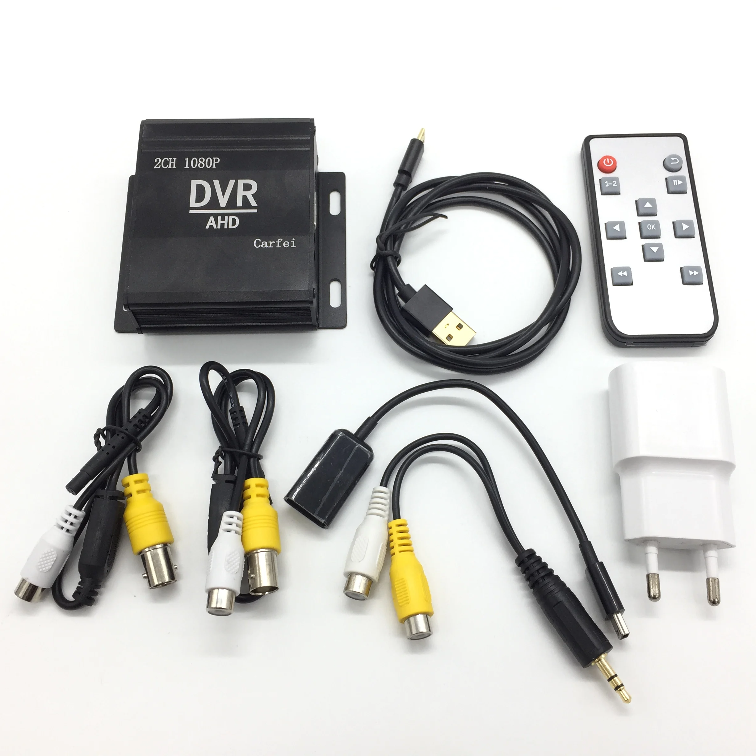 Мини CCTV 2CH 1080P комплект камеры AHD HDMI SD карта Автомобильная MDVR система видеонаблюдения охранный микрофон аудио камера комплект