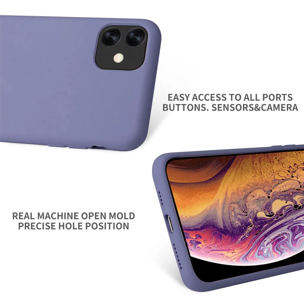 Силиконовый чехол для IPhone 11, чехол для IPhone 11 Pro 11 Pro Max, элегантный толстый противоударный, полная защита кожи Покрытие оболочки 19Sep