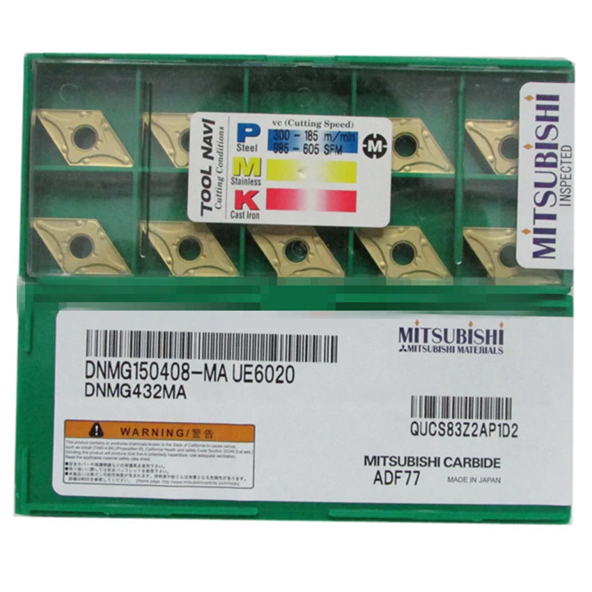 MITSUBISHI DNMG150404-MA UE6020/DNMG150408-MA UE6020 CNC токарные карбидные режущие пластины для фрезы стали, нержавеющей стали