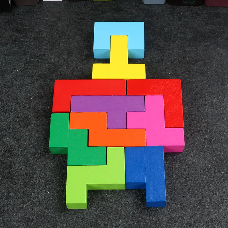 price cut  Kids Tetris Game puzzle Katamino Wooden toy Children Table Game Katamino Thinking game cube Blockso