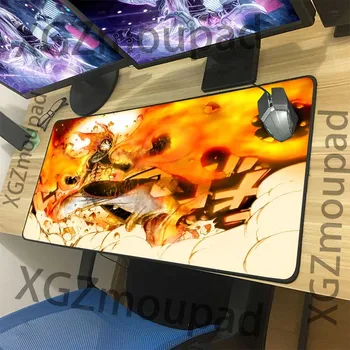 

XGZ Angry Fire Dragon Natsu Anime Custom Large Computer Desk Mat Black Lock Edge Fairy Tail Mouse Pad Speed Rubber Non-slip Xxl