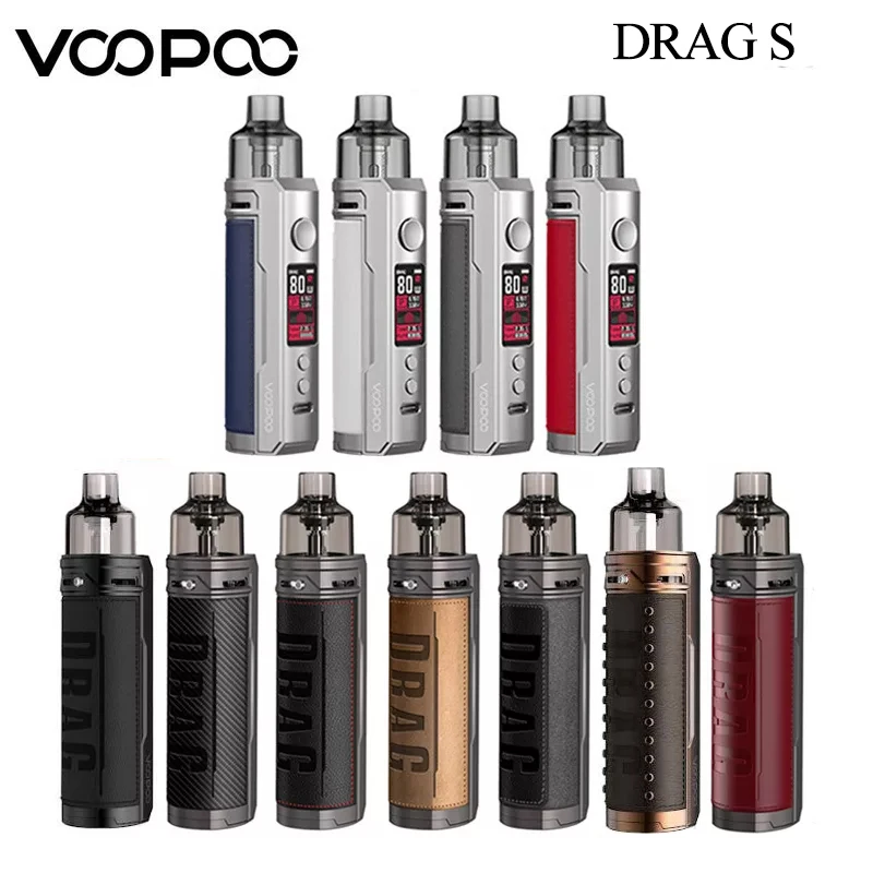 Original VOOPOO DRAG S Kit Pod System Box Mod Vape with PnP coils 4.5ml cartridge 2500mAh battery 60W E-Cigarette Vaporizer | Электроника