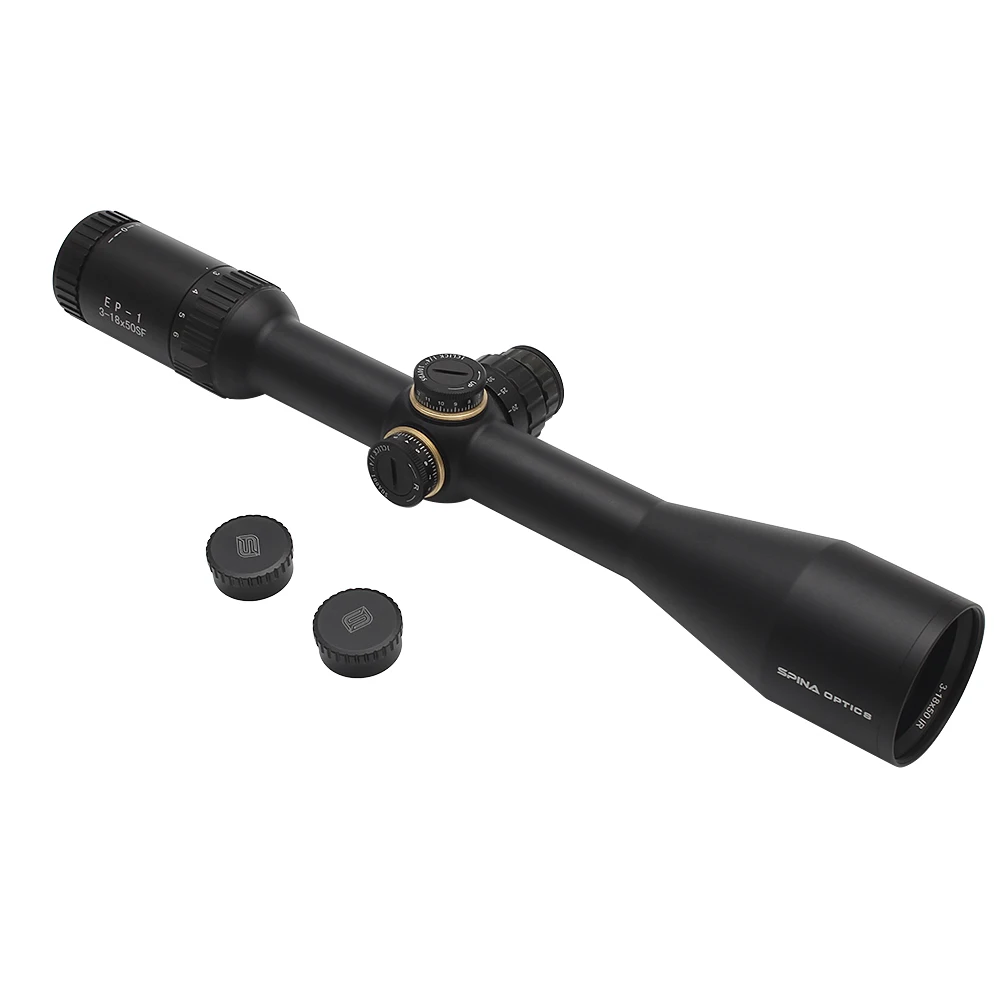 - Spina Optics 318x50 SF Tactical Riflescope Glass Etched Red Green Dot Reticle Scope High Quality Long Exit pupil For Hunting