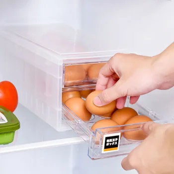 

Eggs Crisper Double layer Cells Egg Portable Refrigerator Fresh Box Storage Container Case Wild Storage Box Multifunctional Case