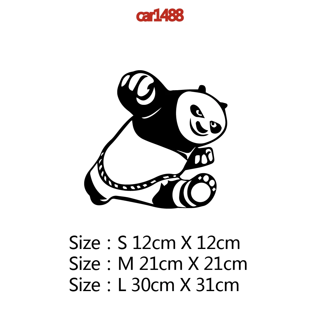 Car Body Kung Fu Panda Auto Sticker Vinyl Decal For Rearview Mirror Car ...