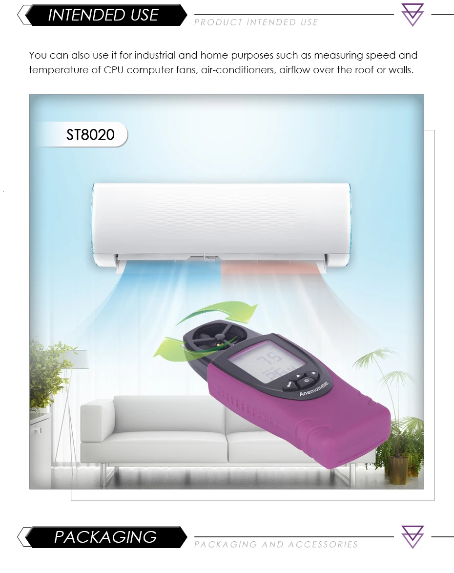 Nicety ST8020 Мини цифровые счетчики скорости ветра карманные анемометры скорость температуры цифровые термометры скорость воздуха GR