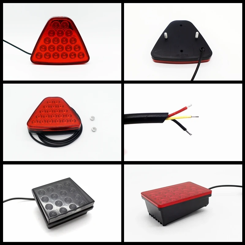 Cena Tak wai lee 1X LED światło tylne samochodu hamulec Stop cofania lampka ostrzegawcza 20 diod LED czerwony błysk stroboskop stylizacja dla motocykla ATV Truck SUV