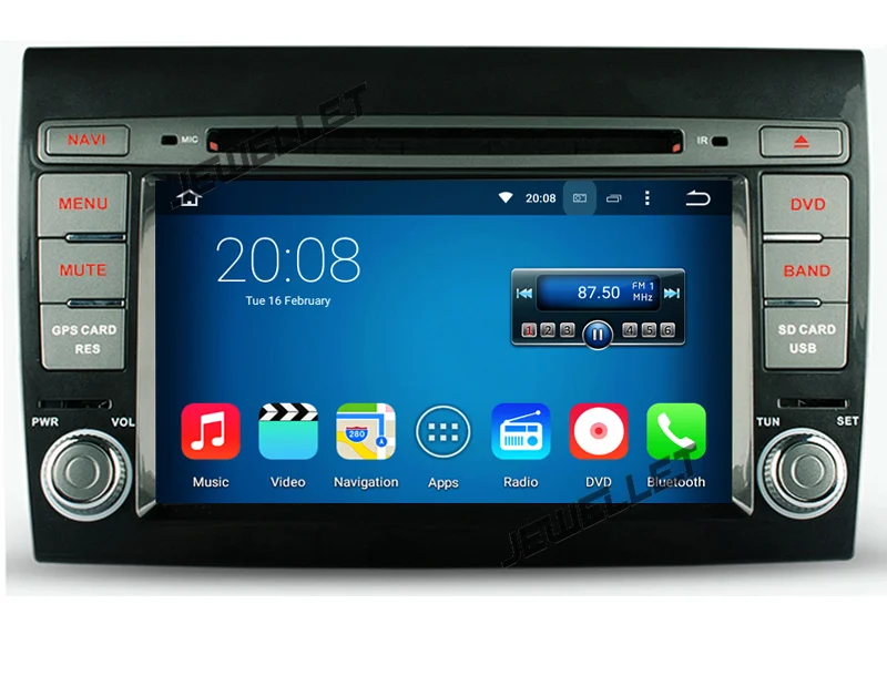 Octa core ips экран Android 9,0 автомобильный DVD gps радио навигации для Fiat, Ritmo 2007- с 4G/Wifi, DVR, 1080P OBD