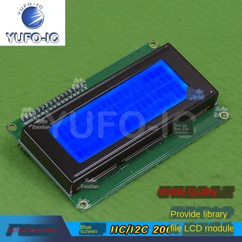 

Free Ship 3pcs IIC/I2C 2004 Blue Screen Liquid Crystal Module Provides a Library File Uno R3