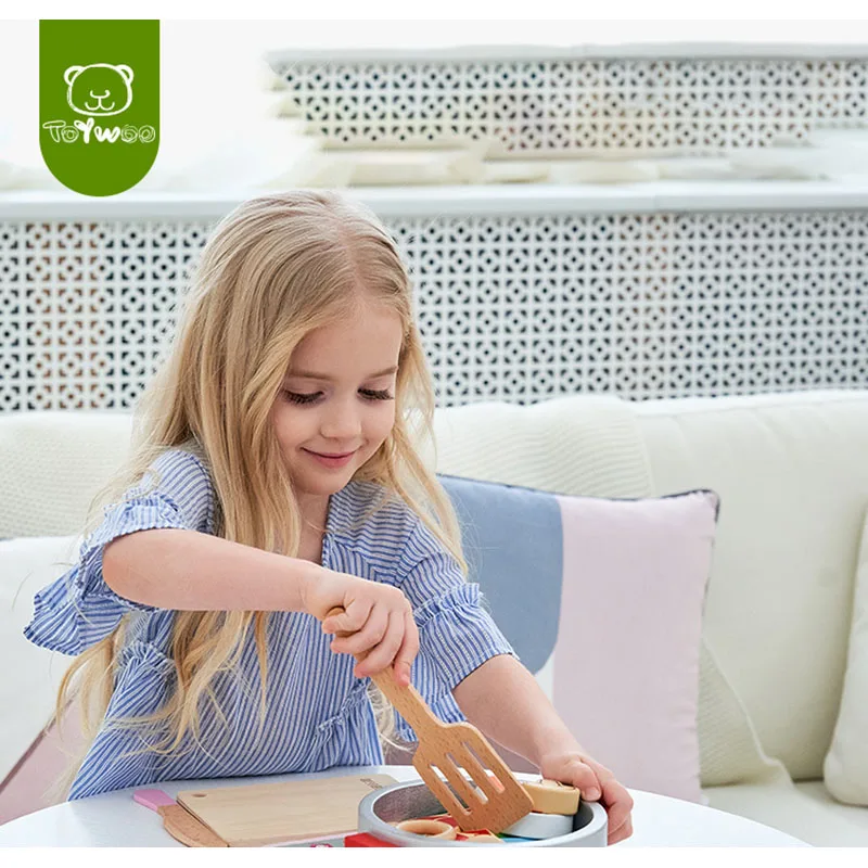 

Toy Woo Classic Toys Pretend Play Wooden Toys Girls House Kitchen Induction Cooker Set Wood Assembly Unisex 2-6 Years Old