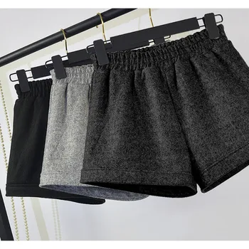 

Large Size Shorts Autumn Winter Woolen Shorts 4XL 2020 New Hot Elastic Shorts High Waist A Word Shorts Wide Leg Shorts Fashion