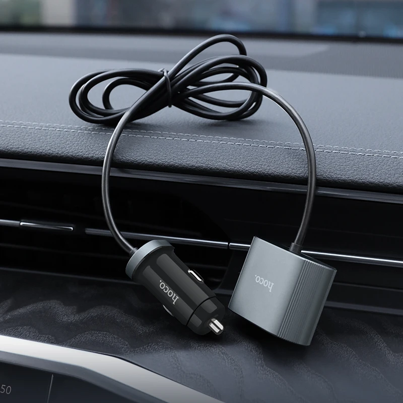 Hoco usb быстрое автомобильное зарядное устройство smart IC 3usb type-C PD QC 3,0 5V 5.4A автомобильное USB зарядное устройство адаптер Автомобильное зарядное устройство для Xiao mi samsung iphone