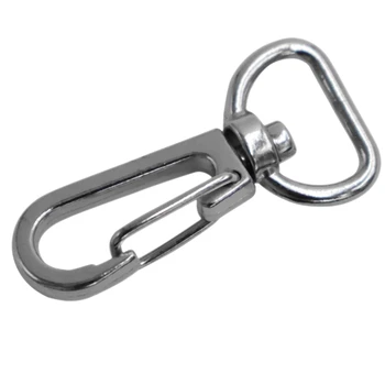 

20Pcs Metal Keychain Swivel Snap Hooks D Ring Slide Buckles Kit for DIY Handicraft Backpack Purse Pet Buckle Accessory