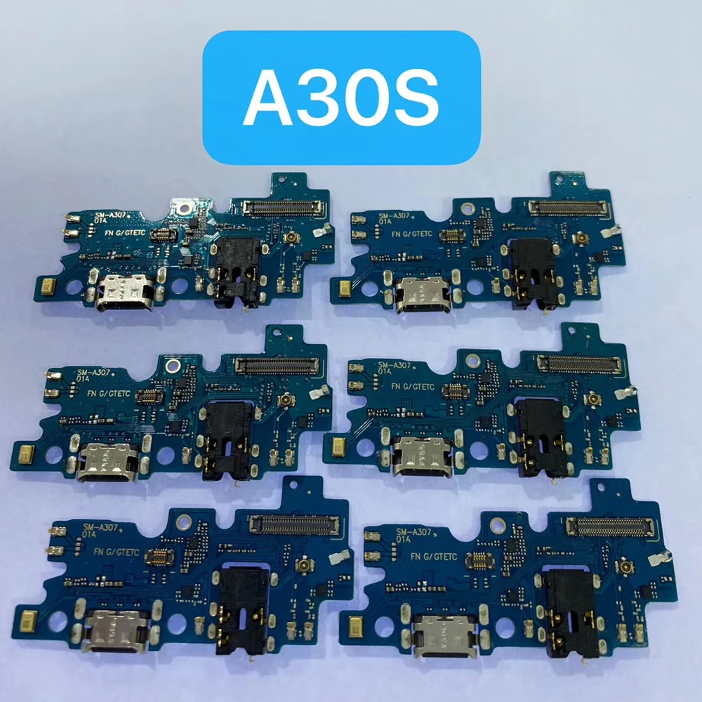 Для samsung A30S USB плата с зарядным портом зарядное устройство док-микрофон Микрофон A307 A307F A307FN телефон Запасная часть