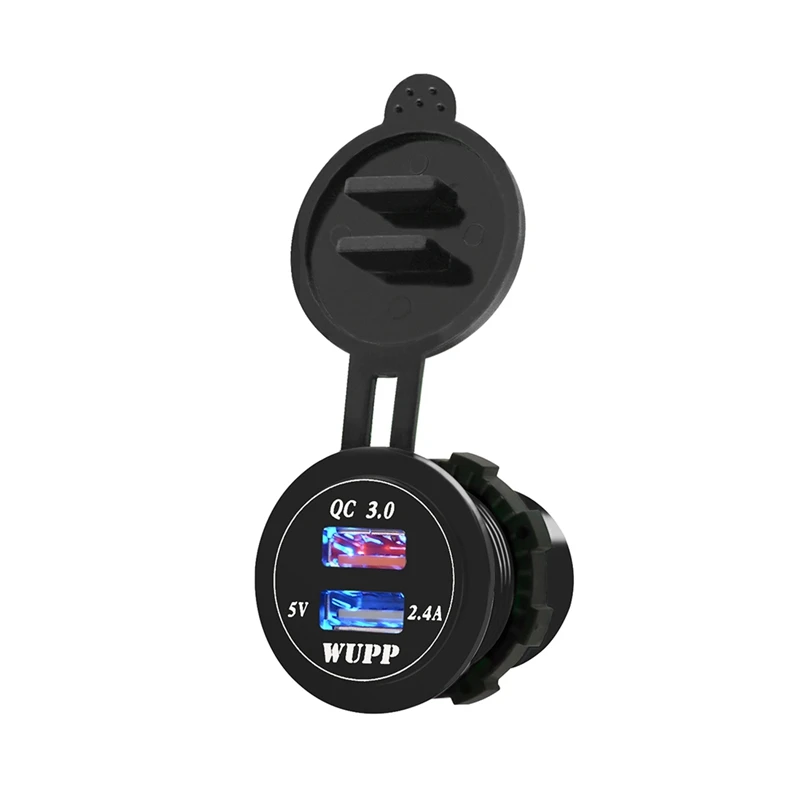 Модернизированный двойной USB светодиодный разъем для зарядки 4.2A 12-24 в автомобильный водный мотоцикл разъем питания для сотового телефона gps Universial
