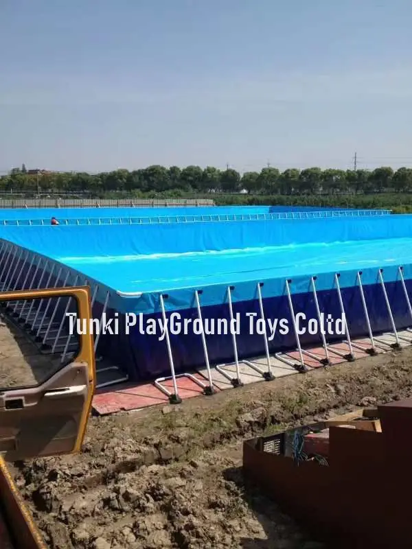  Customized Foldable PVC Plastic Metal Frame Swimming Pool for Family
