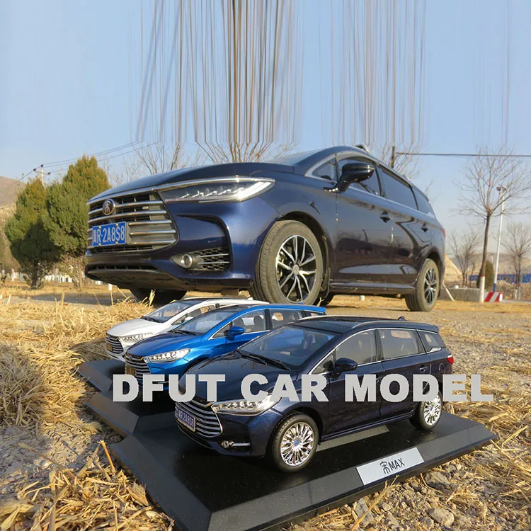 Литая 1:18 Игрушечная модель автомобиля BYD SONG MAX DM MPV, детская Игрушечная машина, оригинальная Авторизованная аутентичная детская игрушка