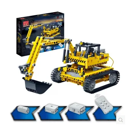 

BanBao Popularization of Science Education Assembled Small Particles Building Blocks Infrared Remote Control Engineering Vehicle