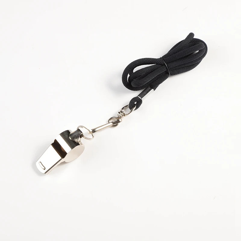 Metal Whistle Referee Sport Rugby Party Training School Soccer Football Basketball Cheerleaders Cheer Stainles Steel With Rope 4