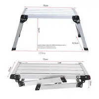 Trapezoid Chair Aluminium alloy Lightweight Step Stools Step Ladders Washing Cleaning Car Chair Bath Shower Foot Stool