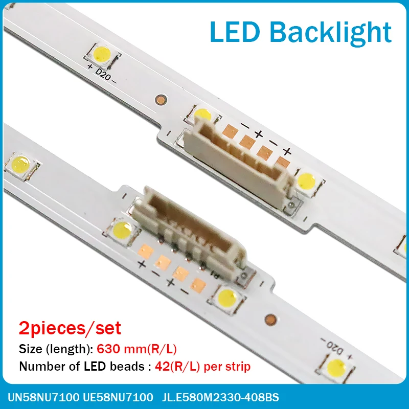 Новый 20 шт./лот светодиодная подсветка для Samsung UE58NU7100 UN58NU7100 UA58NU700 LM41-00632A BN96-46866A