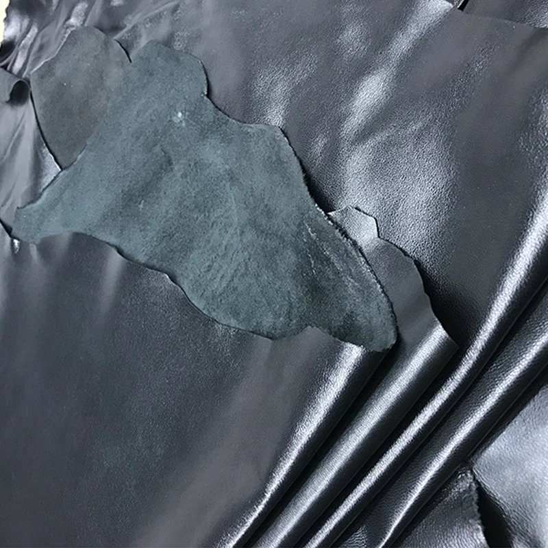 블랙 워싱 염소 리얼 그레인 가죽 품질 A 등급  가죽, 부드러운 양 가죽, 장갑 의류용 전체 스펠트가죽