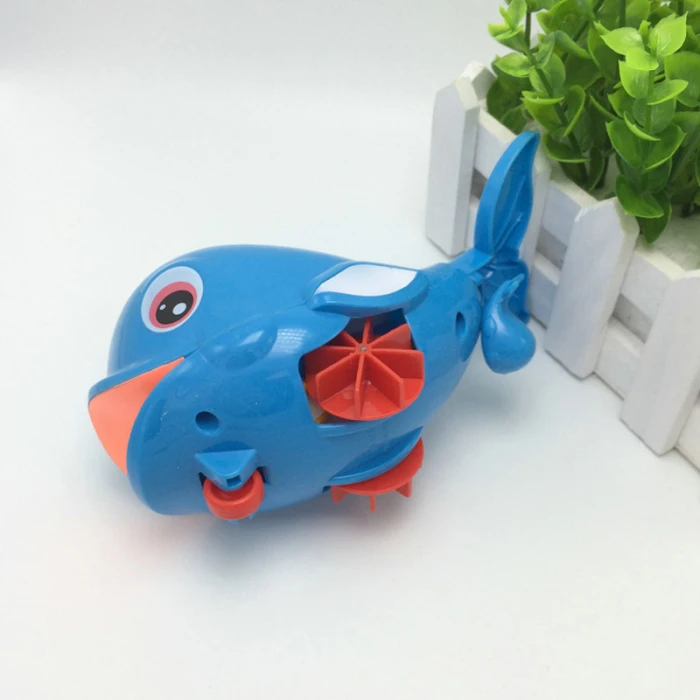 Ванна Душ игрушки Заводной сквирт милый Дельфин Ванна Плавательный воды рыба игрушка для малышей BHD2