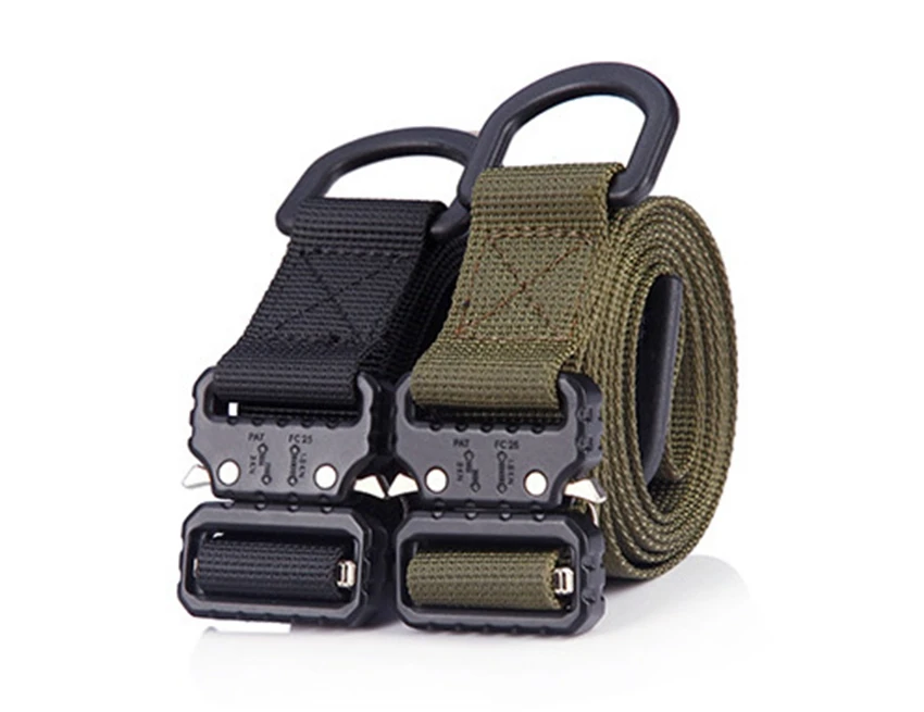 

1 In Wide Belts For Women Belt 25mm Wide Tactical Belts For Men Canvas Quick Release Buckle Outdoor Army Military Training Strap