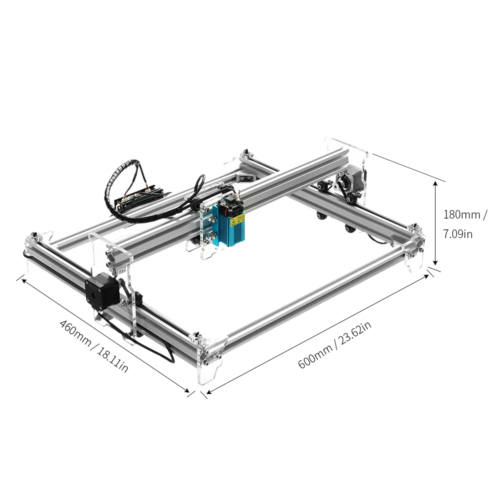 

Hot A3 Pro 500mw cnc router laser cutter Desktop USB Laser Engraver DIY Engraving Machine Carver Laser Printer + Protective Glas