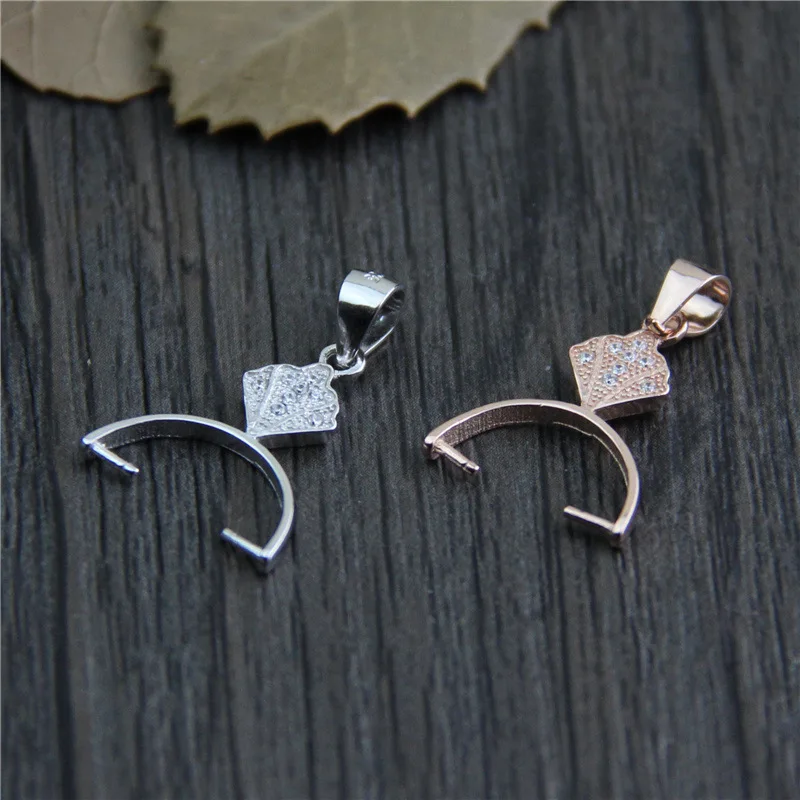 

Real 925 Sterling Silver Clip Clasps for Diy Pendant Making Fine Jewelry Accessories Findings A0280