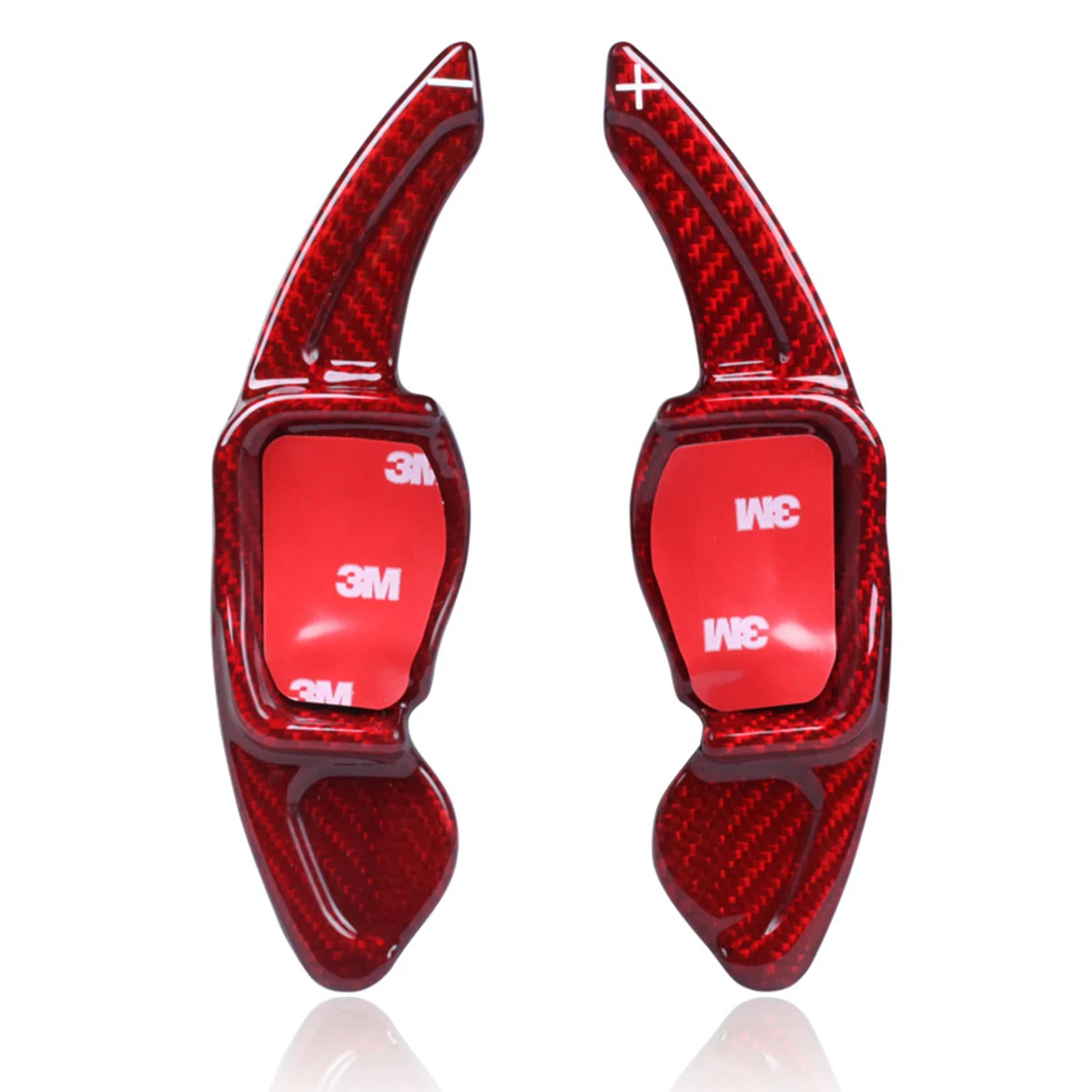 Аксессуары подходят для Volkswagen VW Golf6 R Tiguan Polo GTI Eos Scirocco Passat B7 DSG весло переключения передач рулевое колесо - Цвет: Red