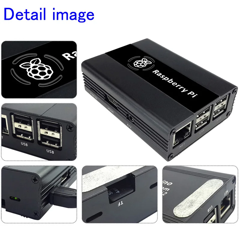 Raspberry Pi 3B корпус металлический корпус из алюминиевого сплава с вентилятором для Raspberry Pi 2B и Raspberry Pi 3B 3B+ 3B Plus