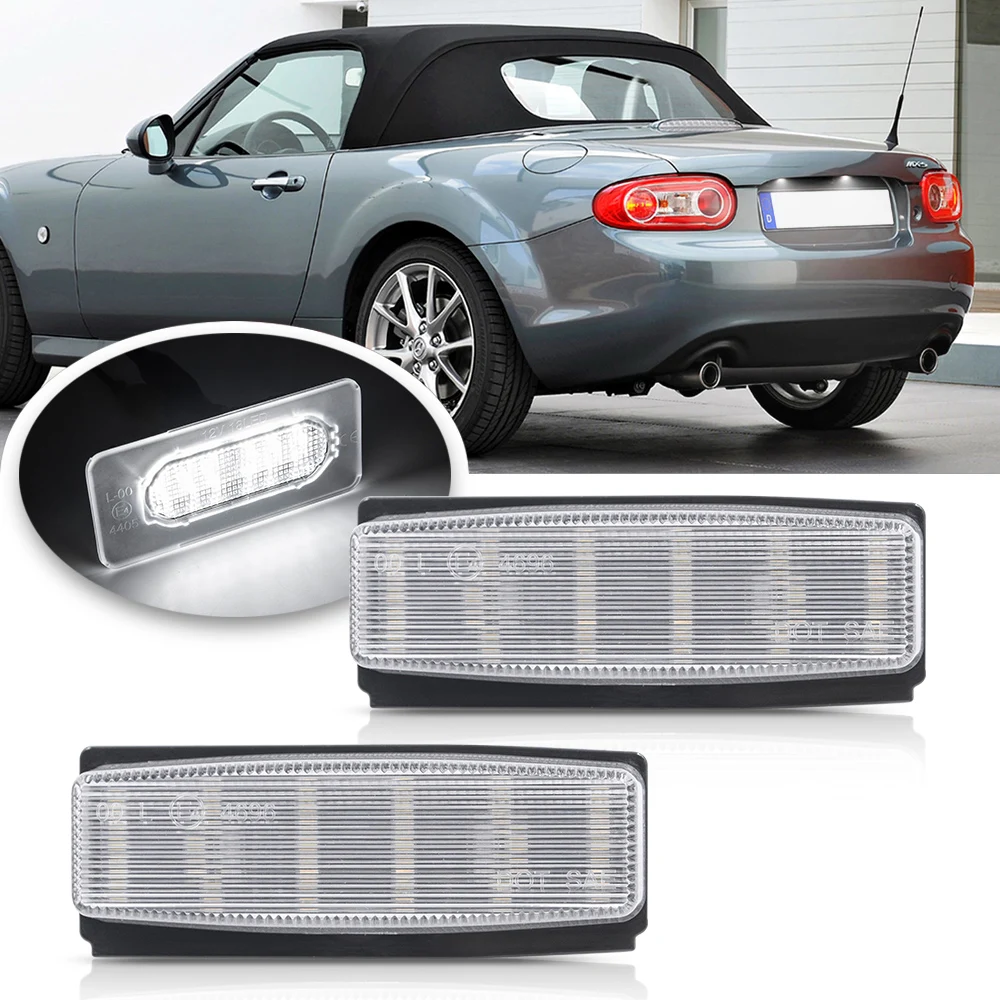 2Pc Led Luce Targa Per Fiat 124 Spider Abarth 2017-Up Per Mazda Miata Mx-5 2006-2015 Led Targa Lampade
