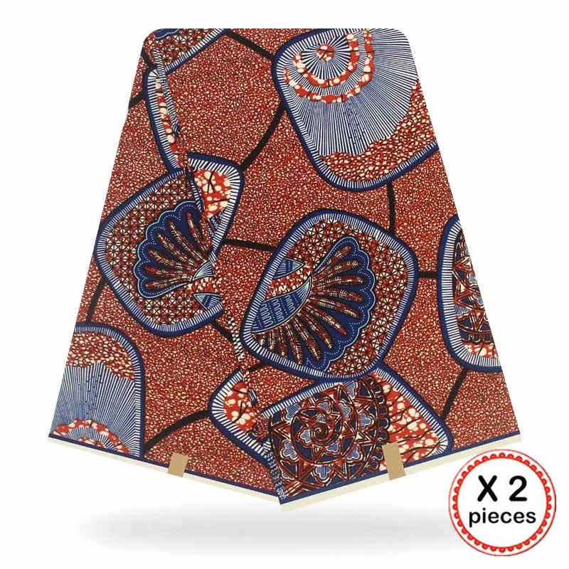 Анкара африканская ткань 12 ярдов Хлопок нигерийский стиль швейная африканская вощеная ткань принтом Гана для свадебного платья 11034