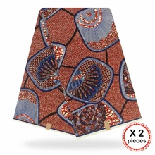 Анкара африканская ткань 12 ярдов Хлопок нигерийский стиль швейная африканская вощеная ткань принтом Гана для свадебного платья 11034