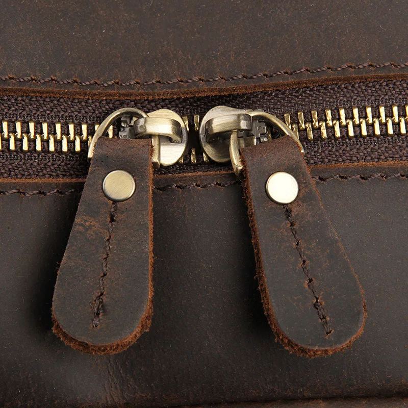 Мужская сумка-мессенджер из натуральной кожи, мужской портфель Crazy Horsehide, мужская деловая посылка, Модный чехол для документов