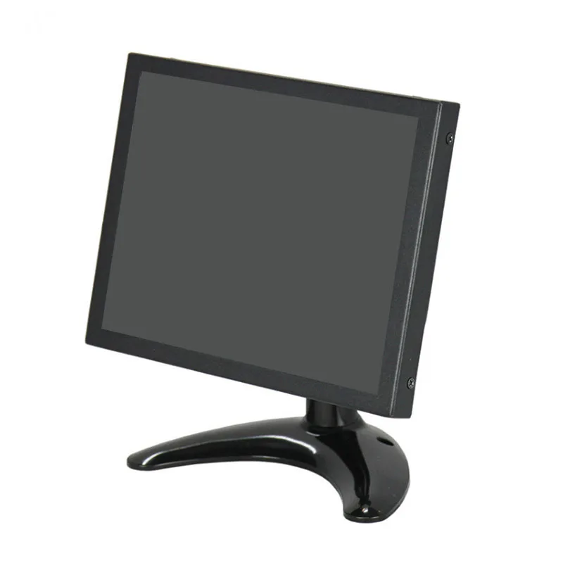 ZHIXIANDA 8 inch 4:3 1024*768 metal desktop industrial monitor display with HDMI VGA / D-Sub BNC AV USB input