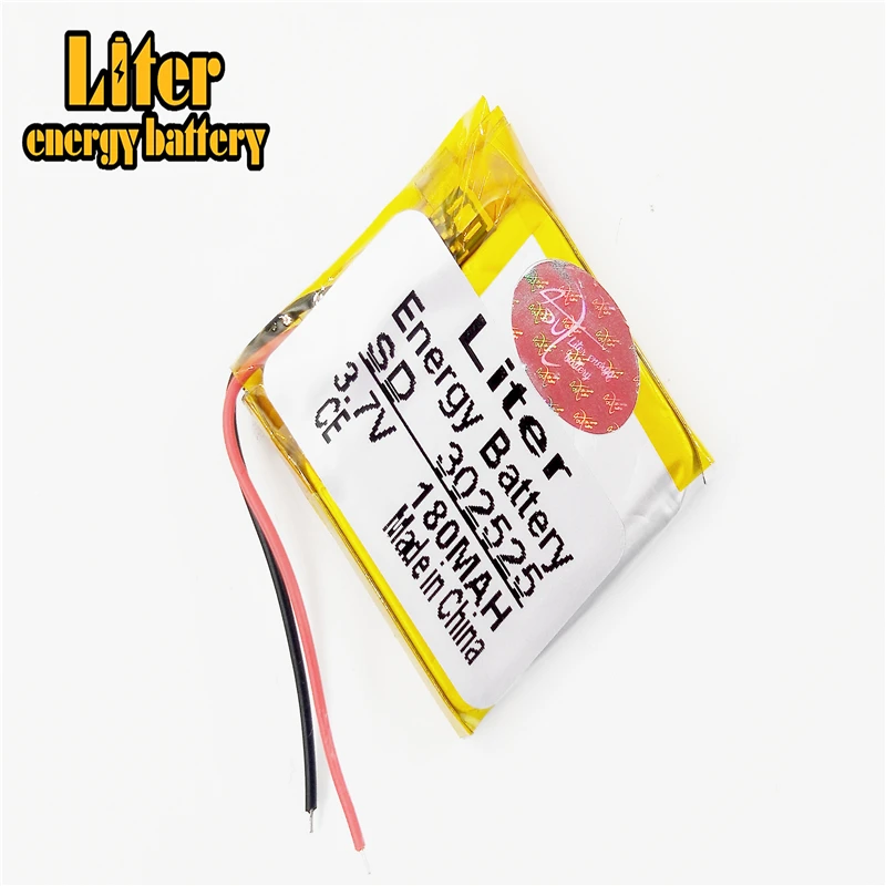 3.7V lithium battery 032525 302525 180MAH battery Bluetooth lithium ion battery bluetooth speaker battery