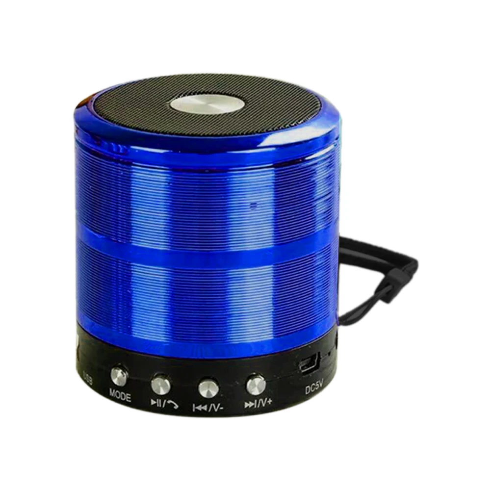 Синий Прочный стерео аудио портативный Bluetooth динамик USB открытый мини беспроводной супер бас громкой связи Крытый подарок для мобильного телефона - Цвет: Синий