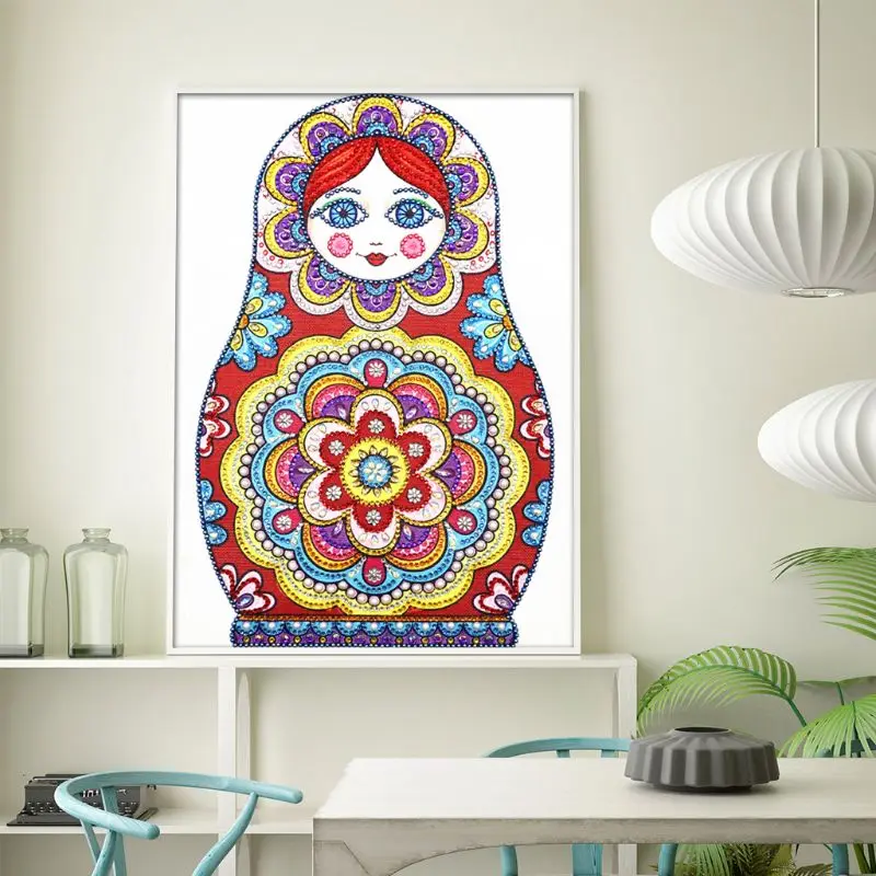 Doll 5D Special Shaped Diamond Painting Embroidery Needlework Rhinestone Crystal Cross Crafts Stitch Kit DIY Q6PE