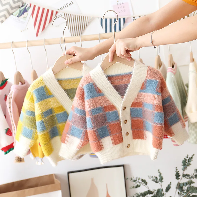 

Boys' Sweater Cardigan Small CHILDREN'S 1-3-Year-Old 5 Western Style 6 Mink Cashmere Fashion 4 Children Spring And Autumn Baby S