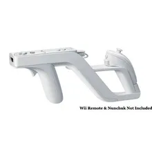 Mando a distancia Eastvita para Wii Zapper Gun, pistola de disparo desmontable para el mando Nintendo Wii, accesorios de juego, color blanco